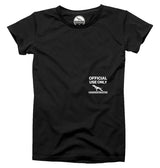 canine athletes official use only oversized t-shirt black front