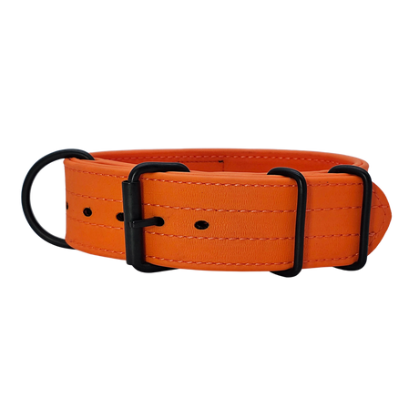 Canine Athletes AP-Sport Working Dog Waterproof Collar Orange Punch Back