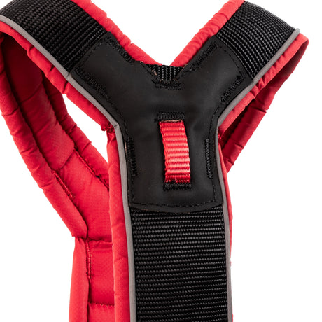Canine Athletes Sport-HD V4 Harness for Dogs closeup Y Red