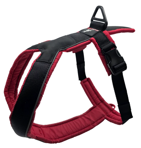Canine Athletes Sport-HD V4 Running Exercise Harness for Dogs left view red