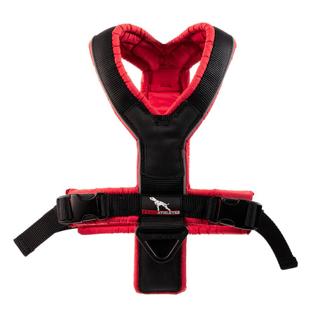 Canine Athletes Sport-HD V4 Working Dog Harness Above View Red