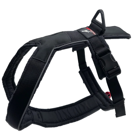 Canine Athletes Sport-HD V4 Sporting Dog Harness Side View Black