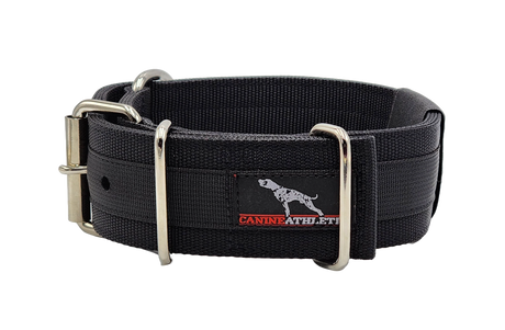 Canine Athletes 2" Pro-HD Heavy Duty Working Dog Collar Black