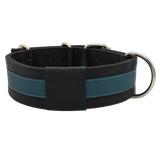 Canine Athletes 2" Pro-HD Heavy Duty Working Dog Collar Black Teal Back