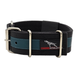 Canine Athletes 2" Pro-HD Heavy Duty Working Dog Collar Black Teal