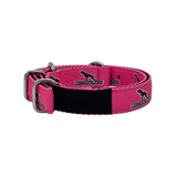 Canine Athletes Heavy Duty Working Dog Puppy Terrier Collar Hot Pink Back