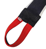 canine-athletes 12 inch heavy duty bite tug toy closeup of handle