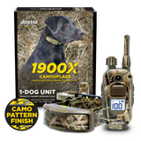 Dogtra 1900X Camouflage training device with packaging and accessories on a white background