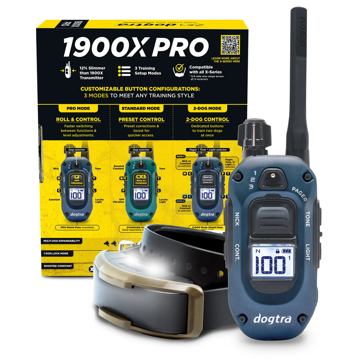 Dogtra 1900x Pro Remote E-Collar Training Dog Box Back