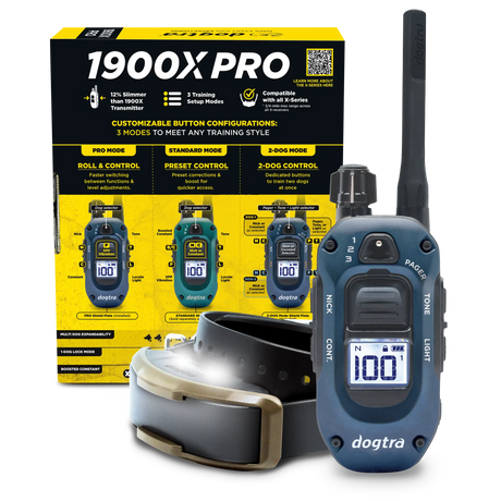 Dogtra 1900x Pro Remote E-Collar Training Dog Box Back