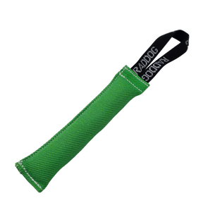 Raddog Nyclot French Linen Single Handle Dog Bite Tug Toy Green