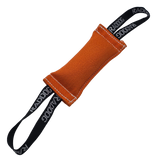 Raddog Dual Handle Nyclot French Linen Dog Bite Tug Training Toy Orange