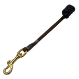 Rader K9 dog training control tab leash lead brown