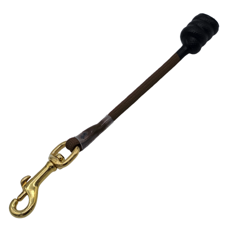 Rader K9 dog training control tab leash lead brown