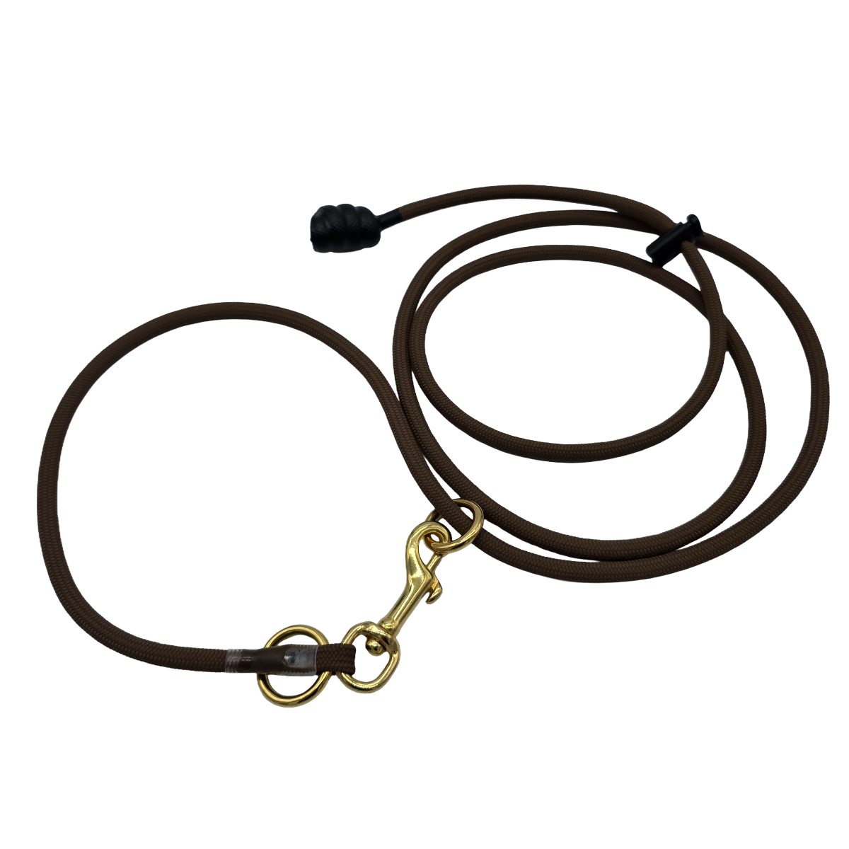 Rader K9 Dog Training Dominant Dog Slip Leash Lead Brown