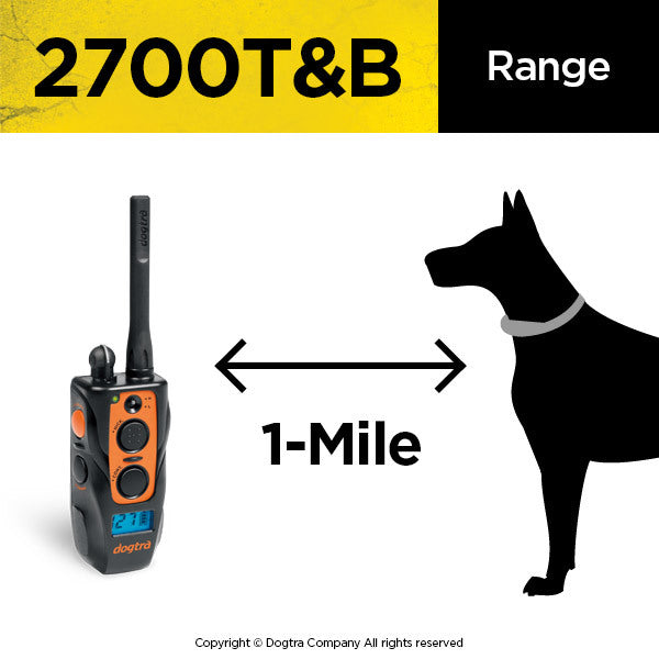 Dogtra 2700T&B Remote Hunting Dog Training Collar