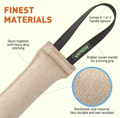 viper-k9-jute-two-handle-dog-k9-training-bite-tug-infographic