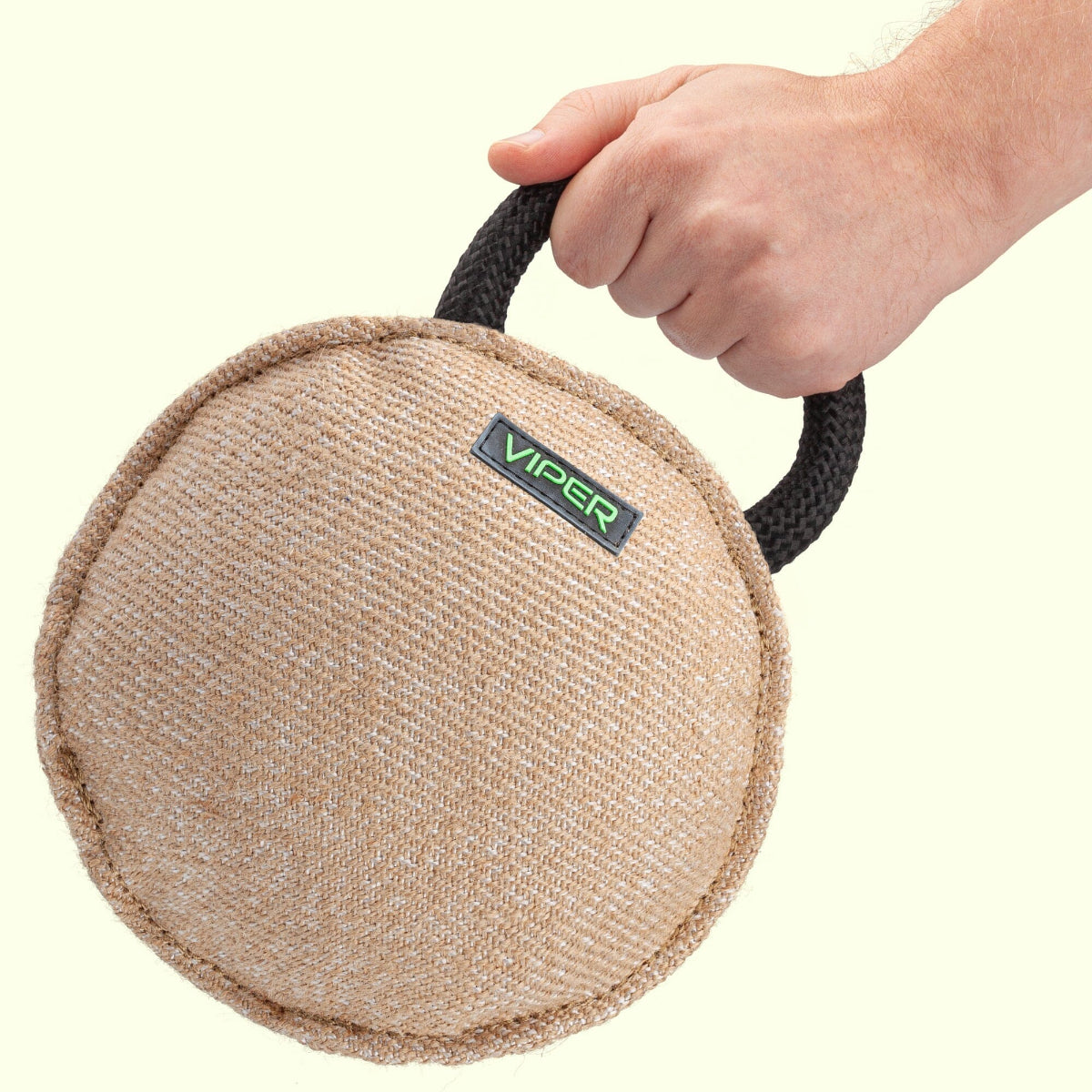 viper-k9-jute-round-bite-pillow-dog-training-tug-toy-1
