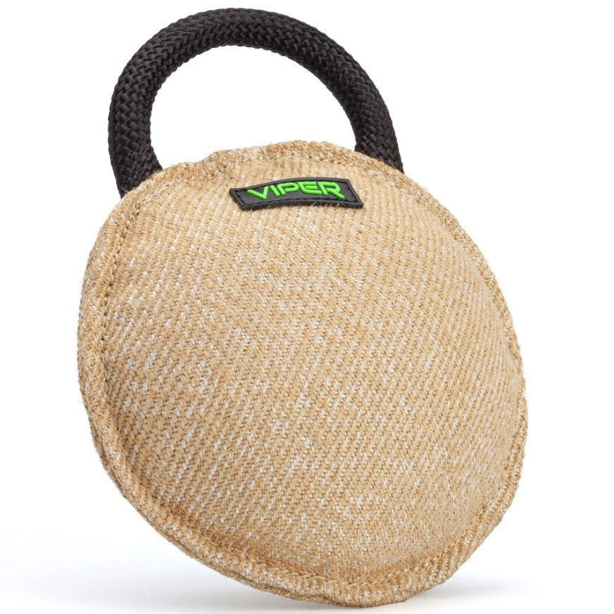 viper-k9-jute-round-bite-pillow-dog-training-tug-toy