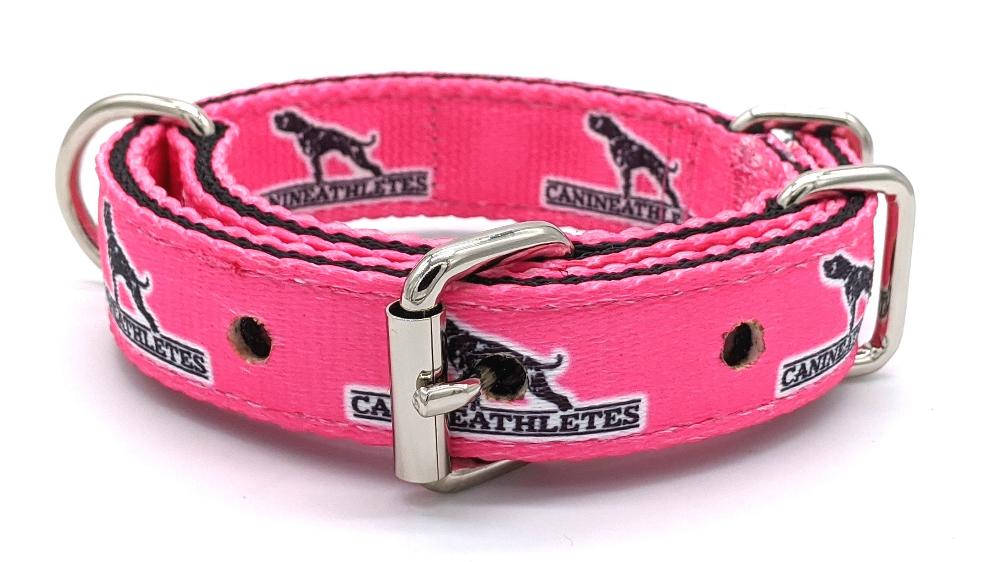 Canine Athletes Hot Pink Heavy Duty 1&quot; Working Dog Collar Collars canine-athletes