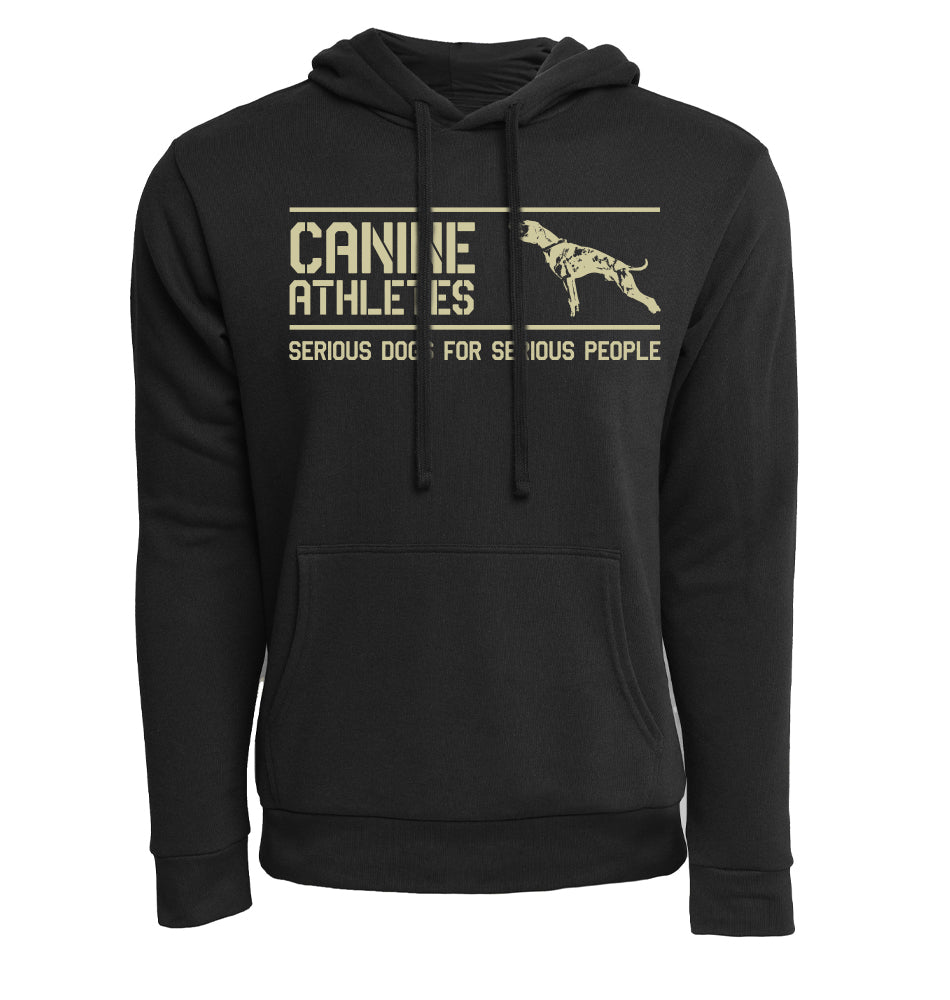 Canine Athletes Front Lines French Terry Hoodie Black