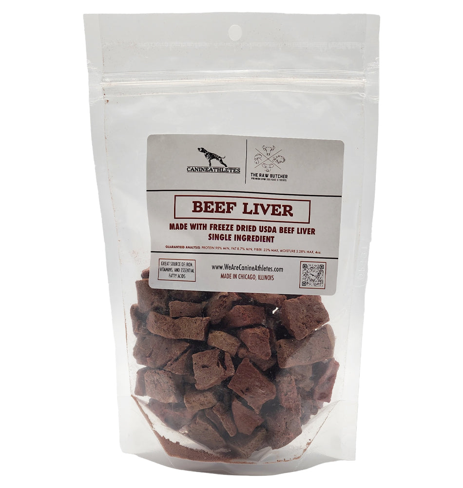 Canine Athletes Freeze-Dried Raw Beef Liver Dog Treats