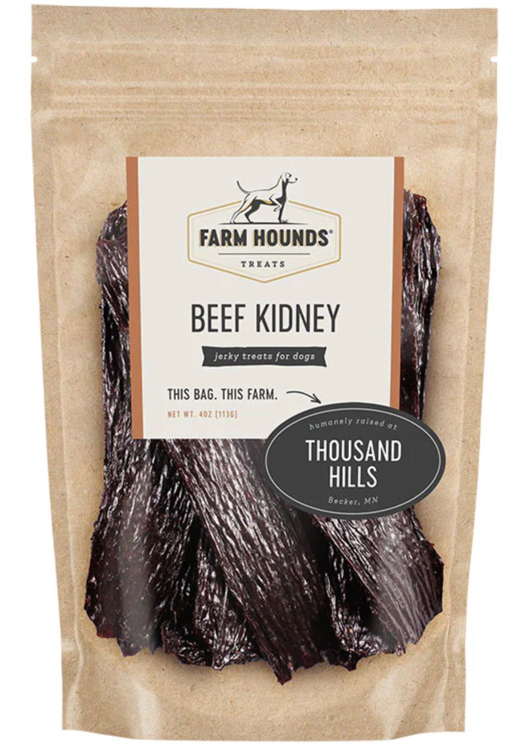 Farm Hounds All Natural Grass-Fed Beef Kidney Dog Treats