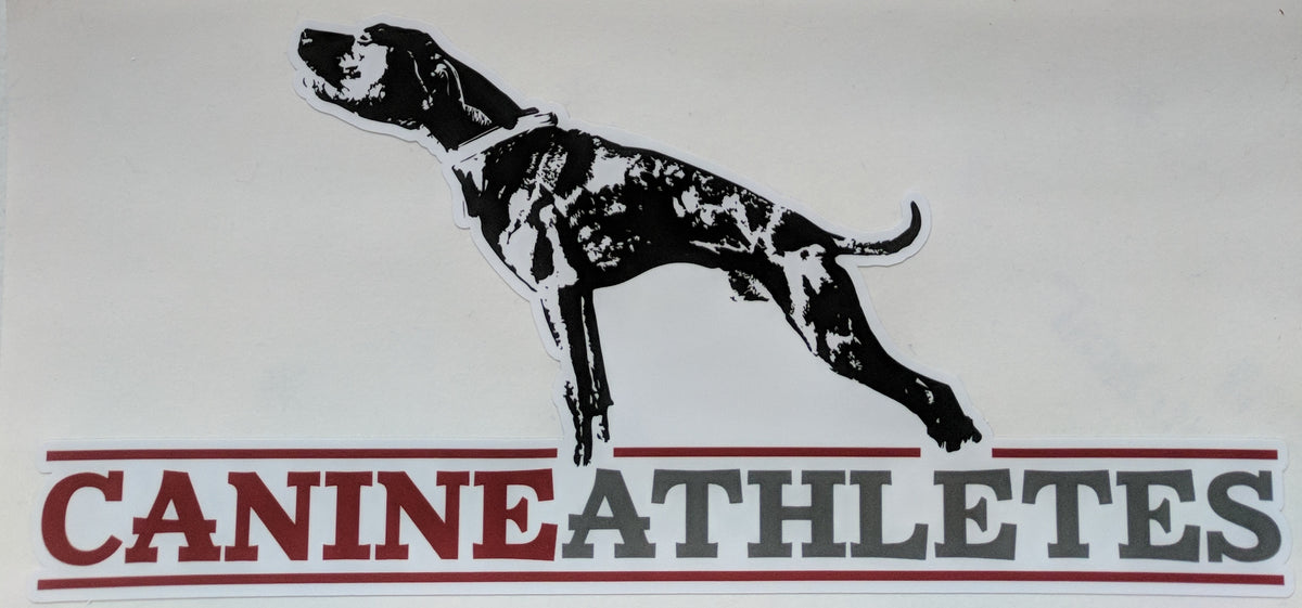 Canine Athletes Vinyl Decal - Matte Laminated (4&quot; H x 8&quot; L) Accessories canine-athletes