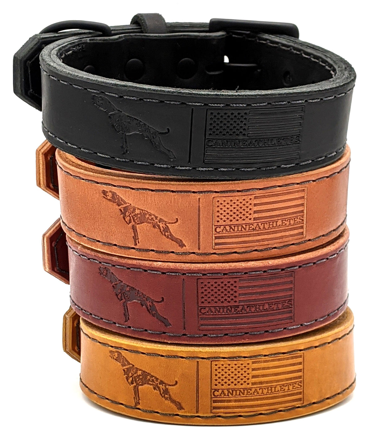 Canine Athletes Leather Agitation Collar
