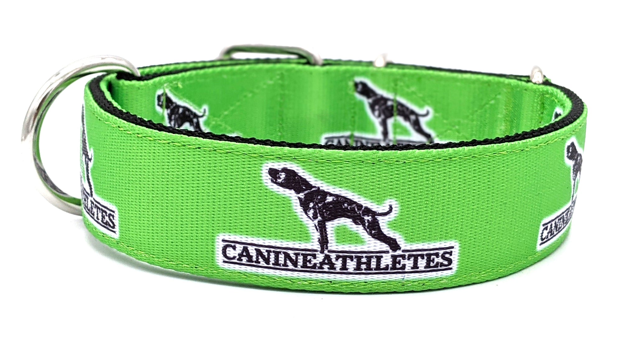 Canine Athletes 1.5" Lime Green Dog Collar
