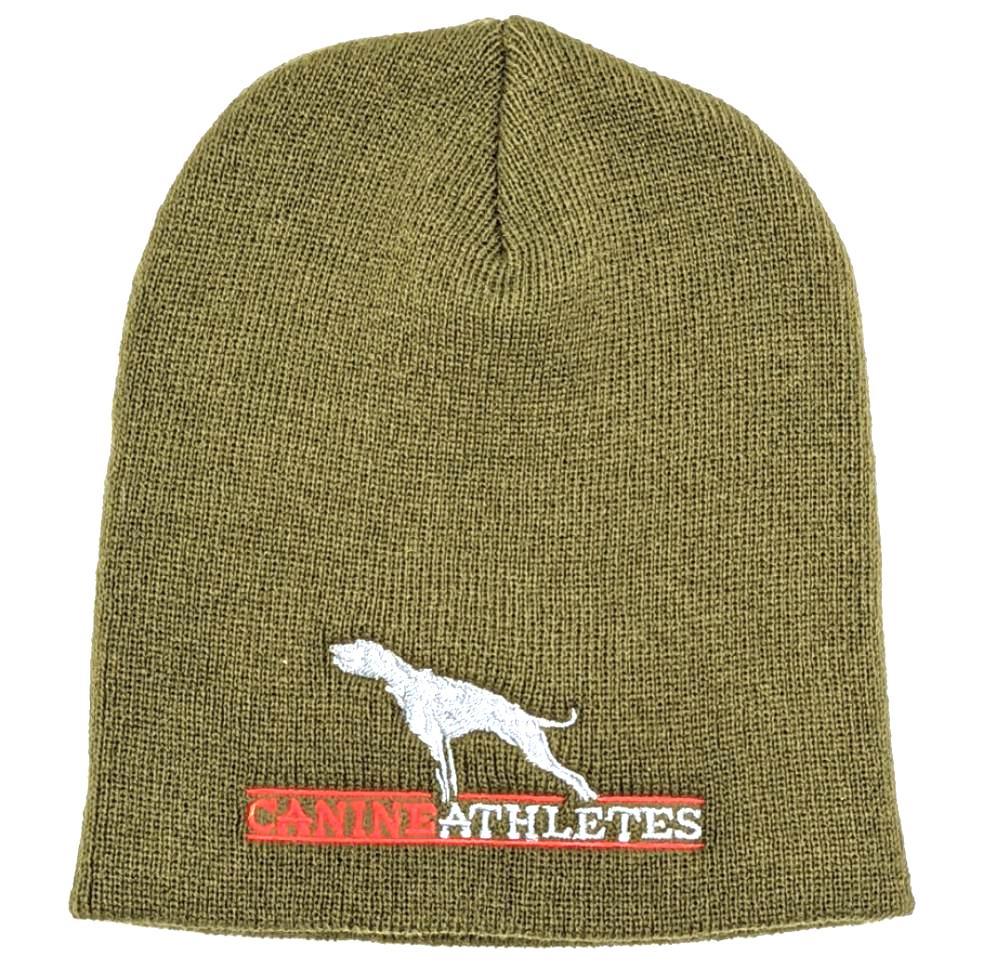 Canine Athletes Military Green Winter Beanie