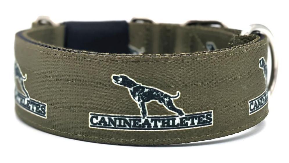 Canine Athletes 2" Military Green Working Dog Collar