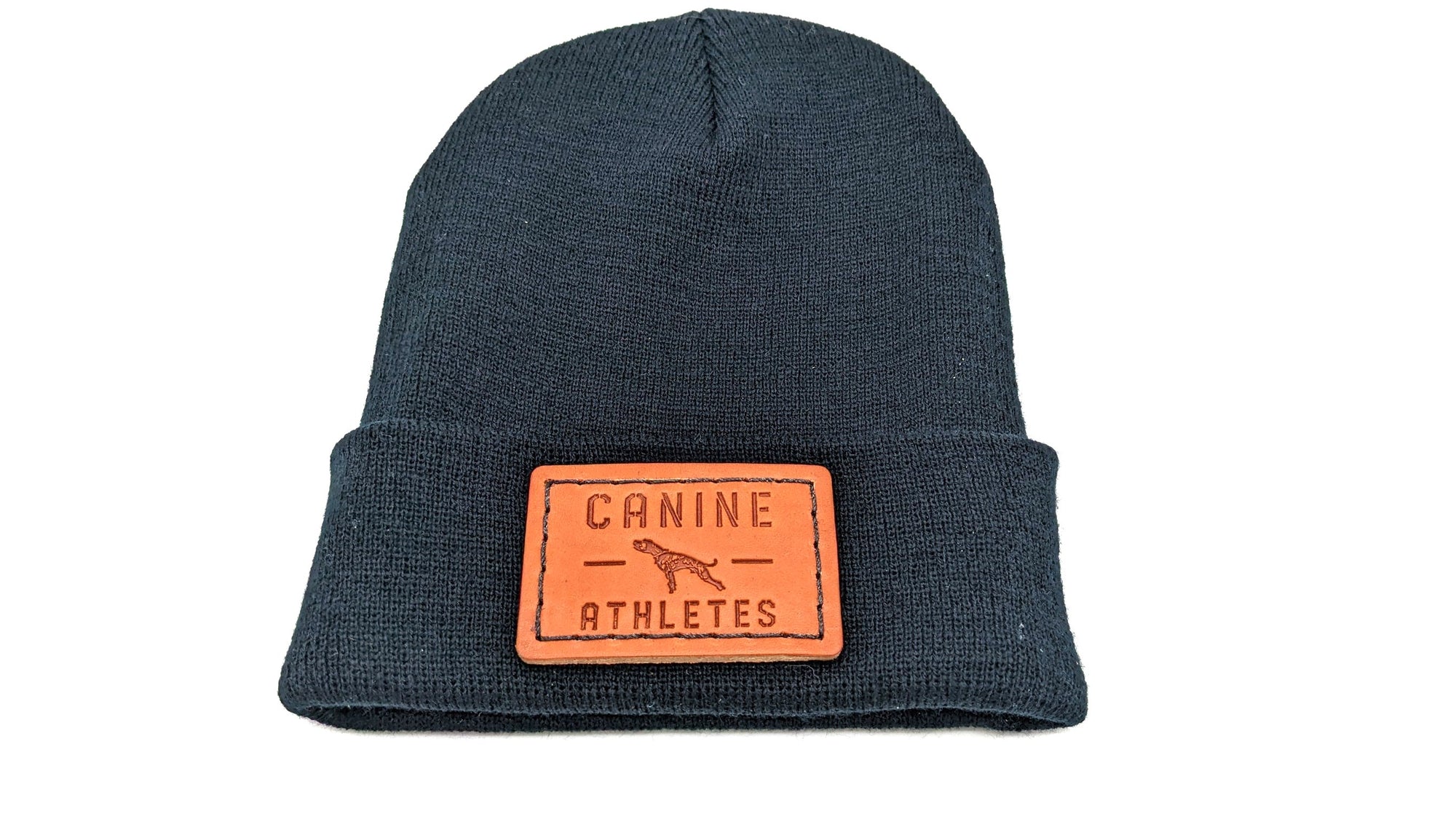 Canine Athletes X TGR Leather Patch Cuffed Beanie