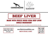 Canine Athletes X The Raw Butcher Freeze-Dried Beef Liver Dog Treats, 4.0-oz bag