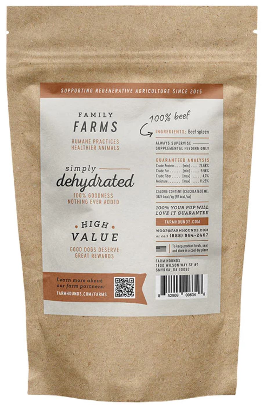 Farm Hounds Beef Spleen Dog Treats