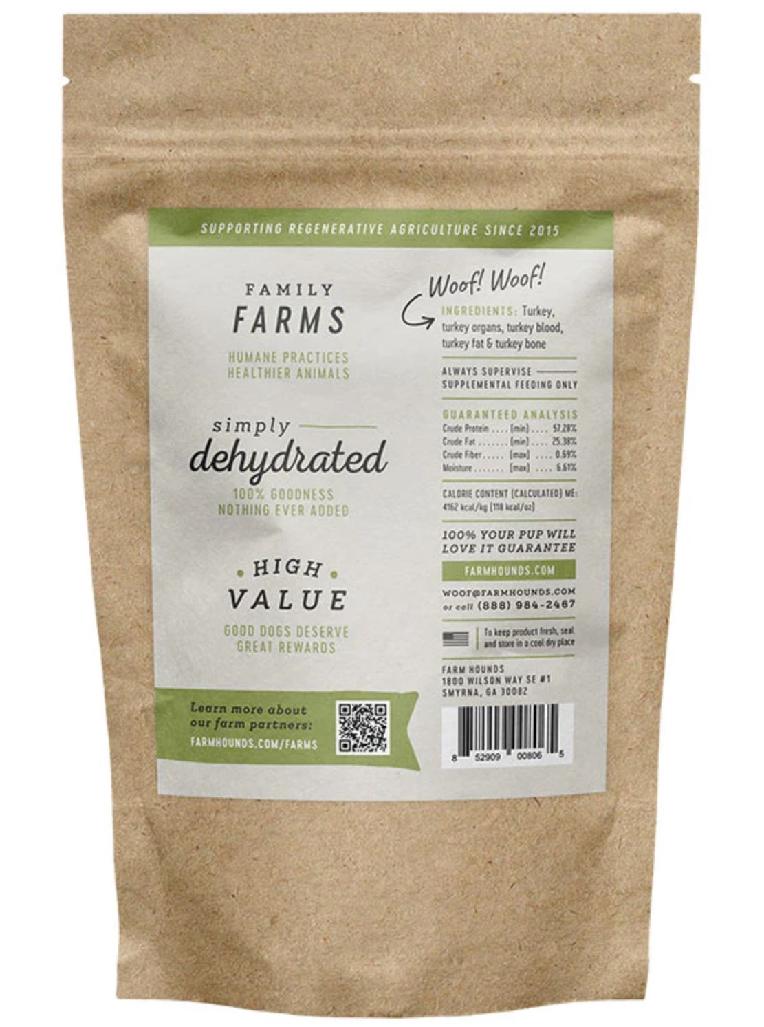 Farm Hounds All Natural Turkey Strips Jerky Dog Treats