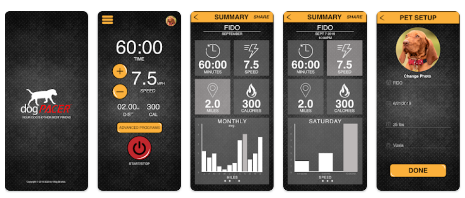 dogPacer 4.0 Treadmill App