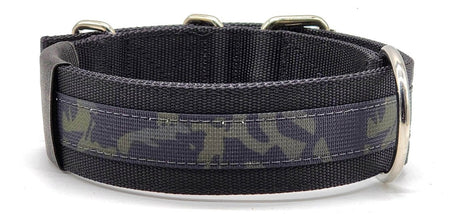 Canine Athletes 2" Pro-HD Heavy Duty Working Dog Black Camo Collar Back