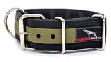 Canine Athletes Pro- HD 2" Dog Heavy Duty Working Collar Black Green