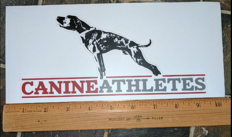 Canine Athletes Vinyl Decal - Matte Laminated (4&quot; H x 8&quot; L) Accessories canine-athletes