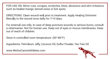 Canine Athletes Healing Ointment